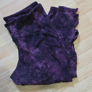Purple Leggings With Cutouts